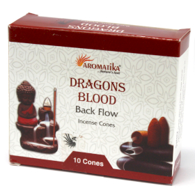 12x Aromatica Backflow Incense Cones - Dragons Blood