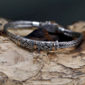 Silver & Gold Bracelet - Unisex Single Chain