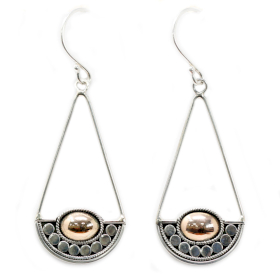 Silver & Gold Earring - Luna Balance