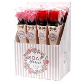 12x Soap Flower - Medium Rose