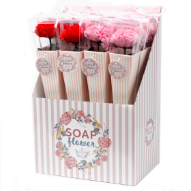 12x Soap Flower - Medium Carnation