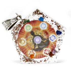 3x Orgonite Power Pendant - Pentagon Chakra