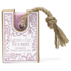 6x Soap On A Rope - TEA & ROSES