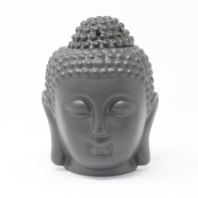 4x Buddha Head Oil Burner - Dark Brown