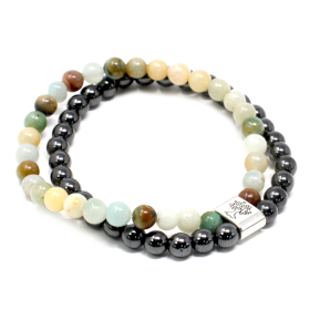 3x Magnetic Gemstone Bracelet - Amazonite