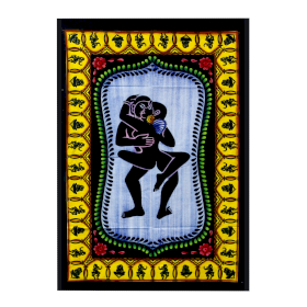 Handbrushed  Cotton Wall Art - Kamasutra