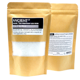 5x Aromatherapy Bath Potion in Kraft Bag 350g - Colds & Flu