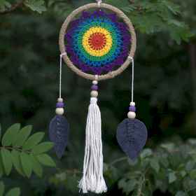 Dream Catcher - Medium Rainbow Elemental Spirits - 35cm