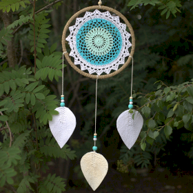 Dream Catcher - Large Turquoise Elemental Spirits - 65cm