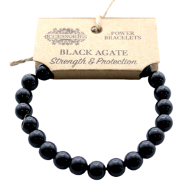 4x Power Bracelet - Black Agate