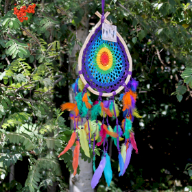 Bali Dream Catchers - Med Multi Teardrop