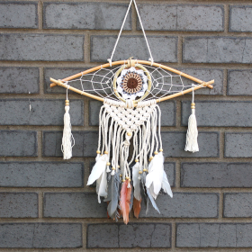 4x Protection Dream Catcher - Sm Macrame Evil Eye