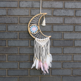 4x Protection Dream Catcher - Macrame Moon