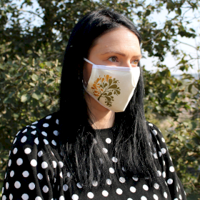 Reusable Fashion Face Covering - Golden Tree  (Adult)