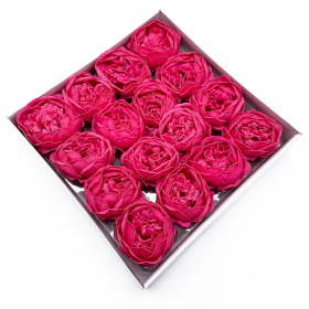 16x Craft Soap Flower - Ext Large Peony - Rose