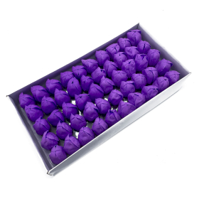 50x Craft Soap Flower - Med Tulip - Lavender