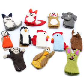 36x Felt Finger Puppet - Assorted