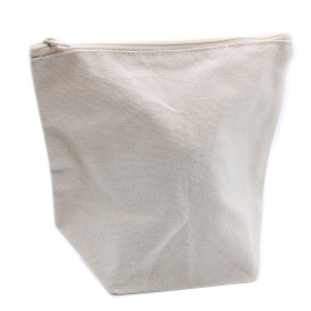 6x Natural Cotton Toiletry Bag 10 oz - Medium Pouch