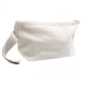 6x Natural Cotton Toiletry Bag 10 oz - Hand Holder