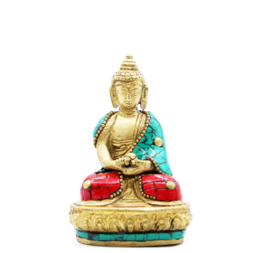 Brass Buddha Figure - Amitabha - 9.5 cm