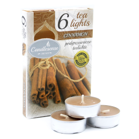 12x Set of 6 Scented Tealights - Cinnamon