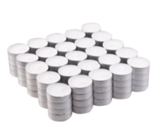 100x Unscented Tealight  (4hr)