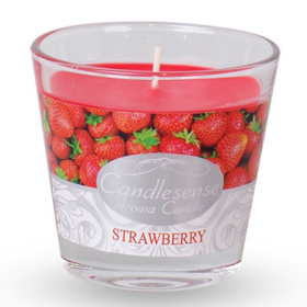 4x Scented Jar Candle - Strawberry