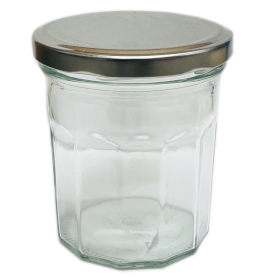 10x Glass Jar - Twelve Sides & Lid