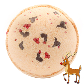 16x Reindeer and Red Nose Bath Bomb - Toffee & Caramel