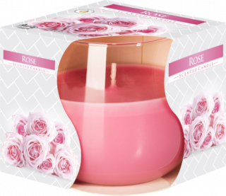 6x Scented Glass Jar Candle - Rose