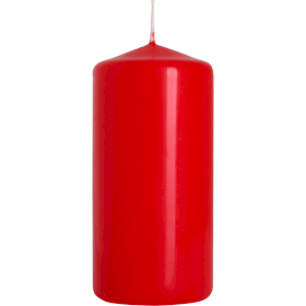8x Pillar Candle 50x100mm - Red