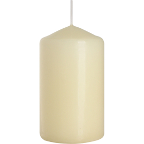 6x Pillar Candle 60x100mm - Ivory