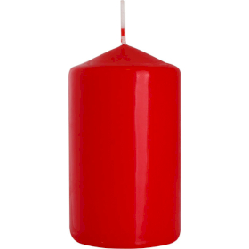 6x Pillar Candle 60x100mm - Red