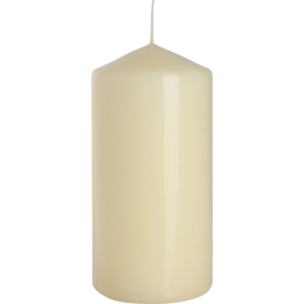 6x Pillar Candle 60x120mm - Ivory