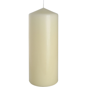 6x Pillar Candle 80x200mm - Ivory