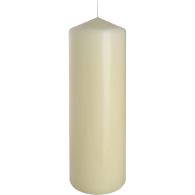 6x Pillar Candle 80x250mm - Ivory