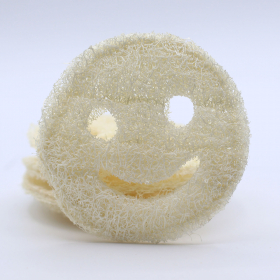 12x Whole Loofah Smiley Face