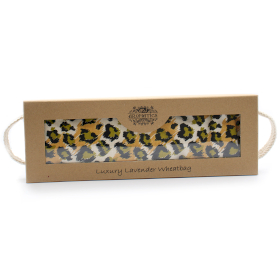 Luxury Lavender  Wheat Bag in Gift Box  - Night Leopard