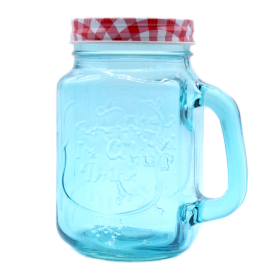 24x Funky Mason Jar - Ice Cold - Blue