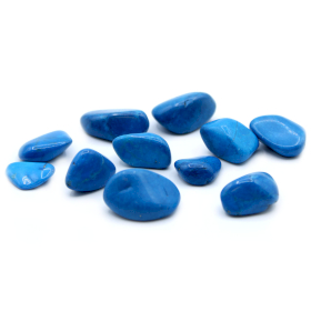 24x M Tumble Stones - Blue Howlite