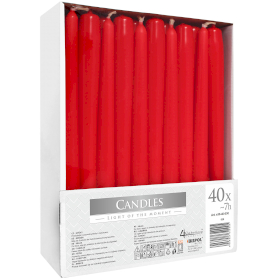 40x Taper Candle - Red