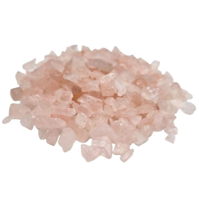 Rose Quartz Gemstone Chips Bulk - 1KG