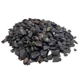 Black Tourmaline Gemstone Chips Bulk - 1KG