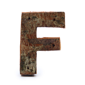 12x Rustic Bark Letter   - 