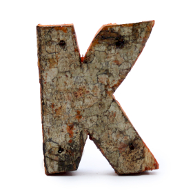 12x Rustic Bark Letter   - 