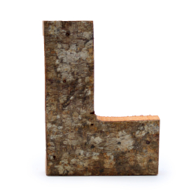 12x Rustic Bark Letter   - 