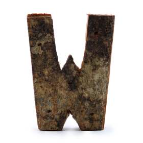 12x Rustic Bark Letter   - 