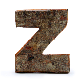 12x Rustic Bark Letter   - 