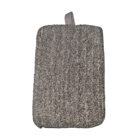 4x Bamboo & Linen Bath Sponge  - Charcoal