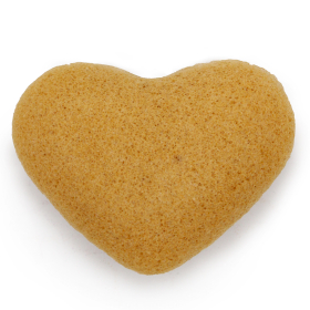 6x Konjac Heart Sponge - Peach